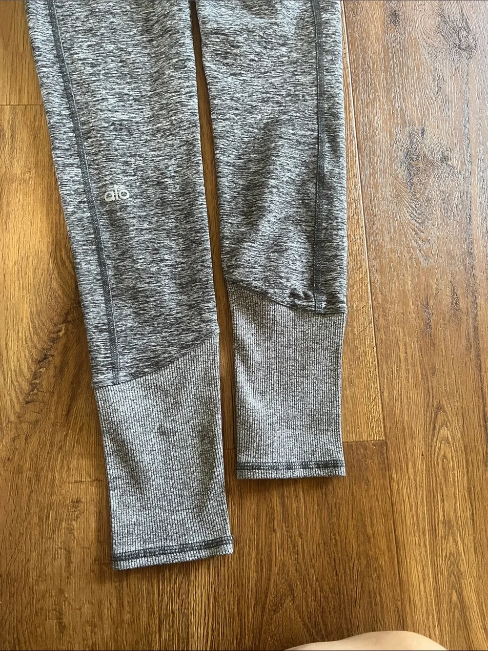 ALO Yoga Kids Heather Gray Seamless Leggings